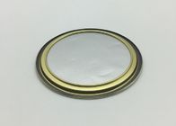 Coperchio di alluminio su misura della stagnola di oro di logo per la polvere del caffè non facile tagliare le mani