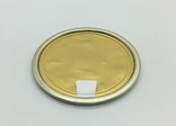 Coperchio di alluminio su misura della stagnola di oro di logo per la polvere del caffè non facile tagliare le mani