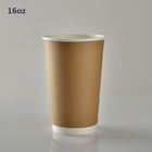 Il doppio strato ha ondulato la tazza di caffè asportabile di carta per la bevanda calda
