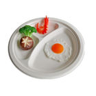 Il giro biodegradabile Microwavable placca i piatti di carta eliminabili per gli alimenti a rapida preparazione del partito