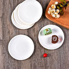 Il giro biodegradabile Microwavable placca i piatti di carta eliminabili per gli alimenti a rapida preparazione del partito