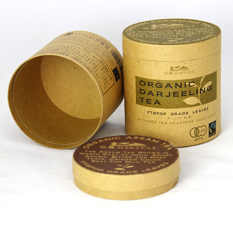 Latte ecologiche della carta kraft di Brown Che imballano per il tè del fiore e la polvere di nutrizione
