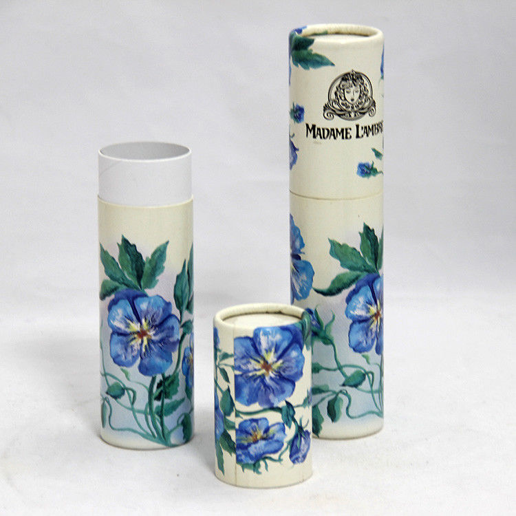 Latte di carta calde del pacchetto di progettazione blu di lusso del fiore che imballano interno con il barattolo di plastica