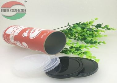 Custom Printing Food Powder Paper Tube Packing with Aluminum Pull Tab Lid