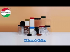 Cilindro di plastica trasparente