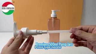 Flacone PET da 500ML con dosatore a pompa per shampoo e bagnoschiuma
