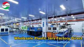 produzione all'ingrosso di barattoli di plastica