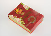 Contenitori di regalo di carta riciclati rosso su misura, scatola di d'imballaggio il tè amichevole eco-