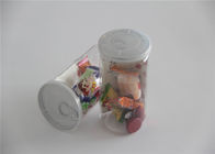 La scatola metallica di plastica del cilindro 400ml Candy della radura dell'ANIMALE DOMESTICO del commestibile facile si apre
