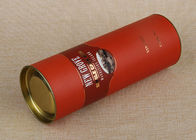 Il vino composito di carta rosso delle latte del cilindro riciclabile può imballando con i coperchi piani