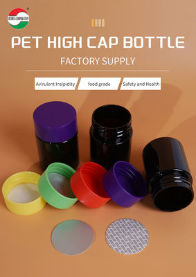 240g Clear PET Plastic Can for Food Packaging