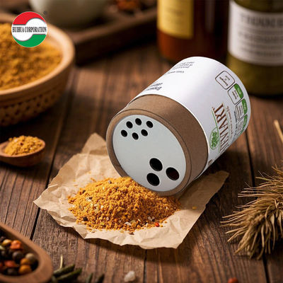 Custom Printed Kraft Paper Tube with Foil Lining for Food Powder