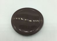 Customized Size Brown Color PE Lid , Chocolate Plastic End Cap Cover