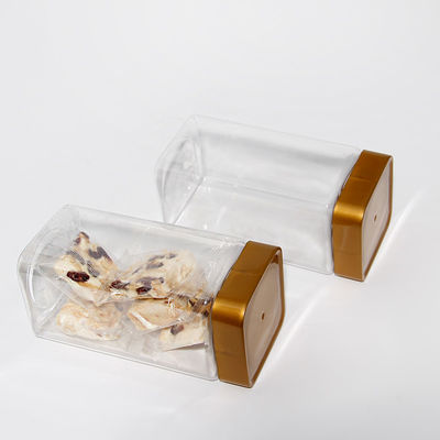 Food Grade PET Plastic Transparent Spiral Can and Screw Top Lid for Candy Cookie Snacks Dried Fruits