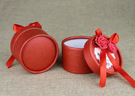 Mini scatole rotonde rosse e latte di carta per l'imballaggio del regalo di nozze/regalo di compleanno