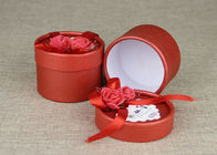 Mini scatole rotonde rosse e latte di carta per l'imballaggio del regalo di nozze/regalo di compleanno