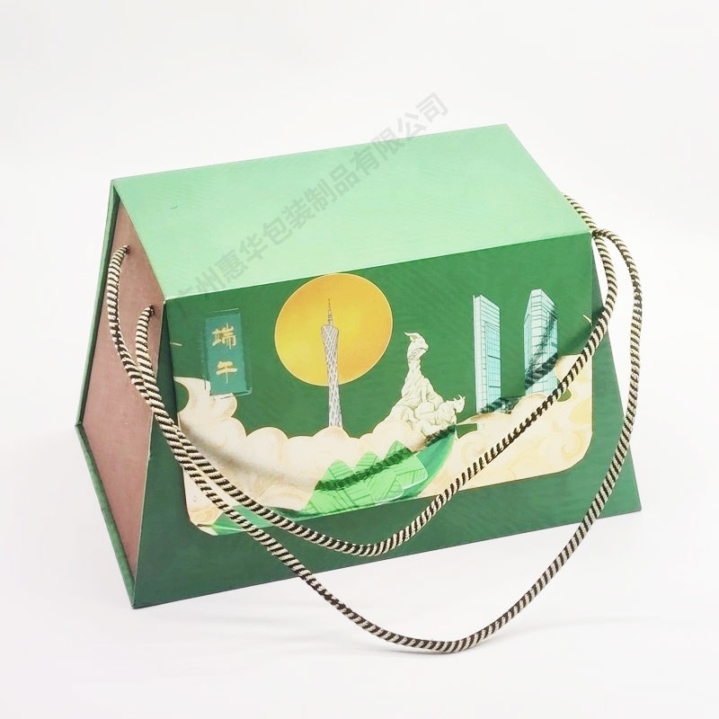 Scatole regalo in carta riciclata personalizzata Imballaggio alimentare Biscotto Moon Cake con manico