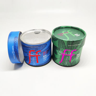 Round Cylinder Paper Packaging for Cookies Toys T-shirt Socks Underwear Hand Sealing Tube With Hands Sealed Buckle Bottom Composite Cans
