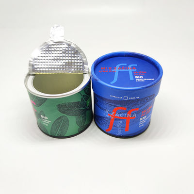 Eco-friendly Food Grade Composite Aluminum Foil Liner Airtight Paper Tube Canns for Bakery Cafe Power Cookie Chocolate Snacks