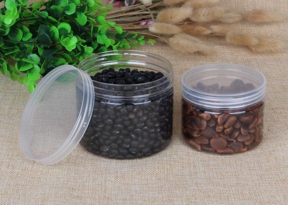 il cilindro spesso dell'imballaggio di plastica dell'alimento PER ANIMALI DOMESTICI di 480ml Transparnt inscatola l'OEM