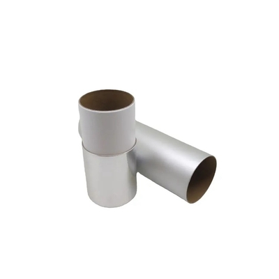 Biodegradable Cylinder Silver Paper Tube Cosmetic Packaging Kraft Paper Core Tube