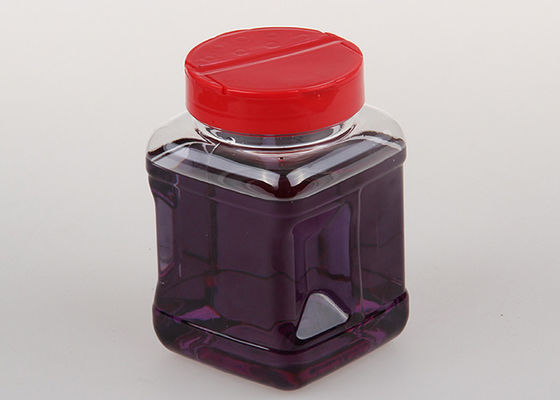 PET Plastic Spice Jar for Pepper Powder Transparent PET Seasoning Bottle with Shaker Lids for Salt Herbs