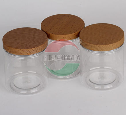 PET Honey Jars Cylindrical Food Bottles With Lids Guangzhou Suppliers With Caps, Plastic Screen Printing Customized Square
