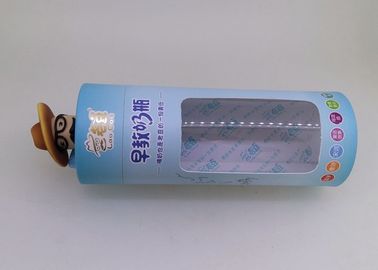 le latte della carta del diametro di 83mm che imballano con la chiara finestra del PVC per il biberon/abitudine hanno stampato i tubi di carta