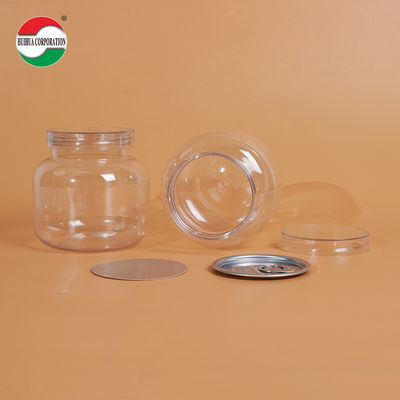 Custom Clear PET Plastic Jar 500ml-4000ml for Food Packaging