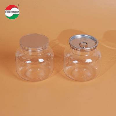 Custom Clear PET Plastic Jar 500ml-4000ml for Food Packaging