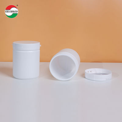 Cilindro in plastica trasparente riciclabile e resistente all'umidità da 1250 ml per prodotti nutrizionali per la salute in bottiglie di HDPE HMD1250-96