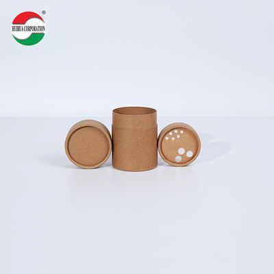 Custom Printed Food Grade Paper Spice Shaker Tube with Tin Top