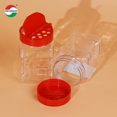 HUIHUA Fabbrica prezzo all'ingrosso PET Plastica Vaso di Spezie con stampa a schermo per utensili da cucina sale peperoncino Container condimento chili