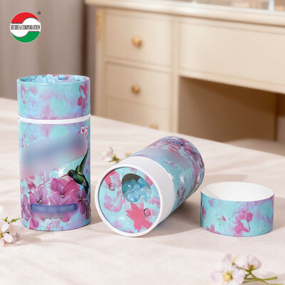 Custom Printed Empty Biodegradable Wholesale Eco Friendly Recycled Round Kraft Cardboard Luxury Cylinder Paper Tube Packaging