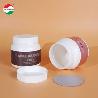Barattolo in plastica in materiale HDPE per uso alimentare di alta qualità per polvere di fagioli, polvere per maschera facciale