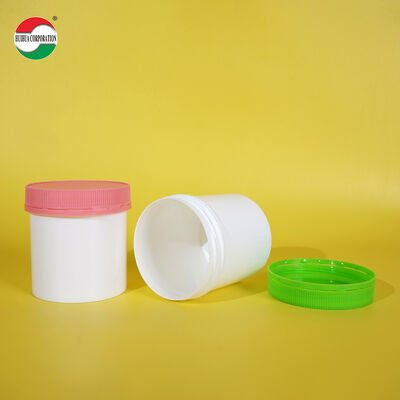HDPE Plastic Vitamin Bottle Food Grade Jar Wide Mouth Manufacturing Wholesale Cylinder Screw Top
