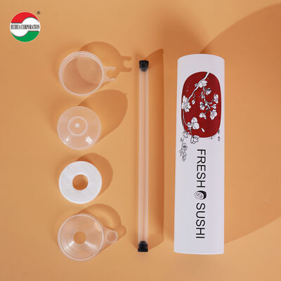 Food Grade Eco Friendly Sushi Paper Tube with Custom Logo Printed for Biodegradable Sushi Packaging