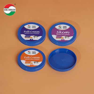 Tappo in PP colorato personalizzato con logo per barattolo di latte in polvere
