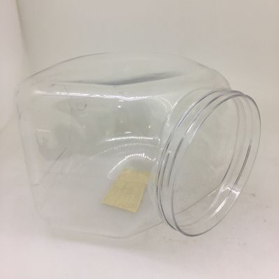 Guangzhou Factory 100ml 200ml 300ml 400ml 500ml 600ml 700ml 800ml 900ml 1000ml Empty Food Grade Clear Cooking Candy Cans PET Plastic Jars With Lids