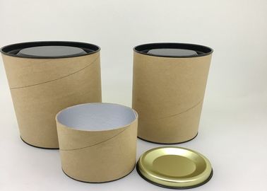 Metropolitana di carta antiruggine che imballa con i contenitori del cilindro della carta del coperchio del metallo/latta del tè