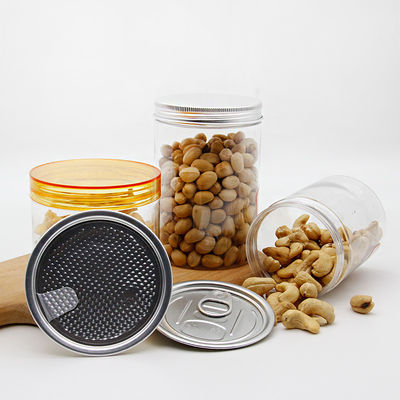 Custom Logo Food Grade Plastic PET Bottle Storage Jar 2Oz 4Oz 8Oz 12Oz 16Oz Pet Can Plastic Cosmetic Jar