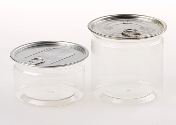 Latte di bevanda di plastica Facile-aperte ermetiche di sigillatura dell'ANIMALE DOMESTICO del cilindro di plastica chiaro